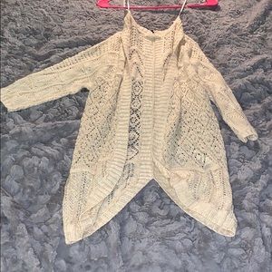 Cream knitted cardigan